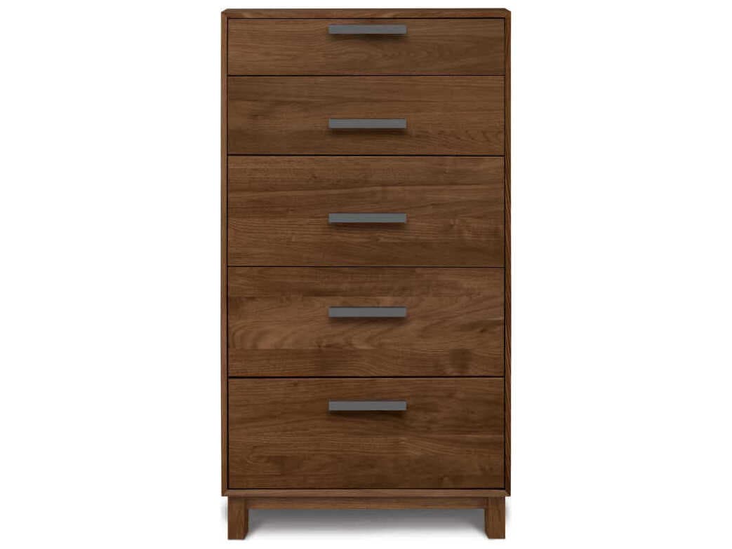 Copeland Savoy 5-Drawers Brown Walnut Wood Dresser