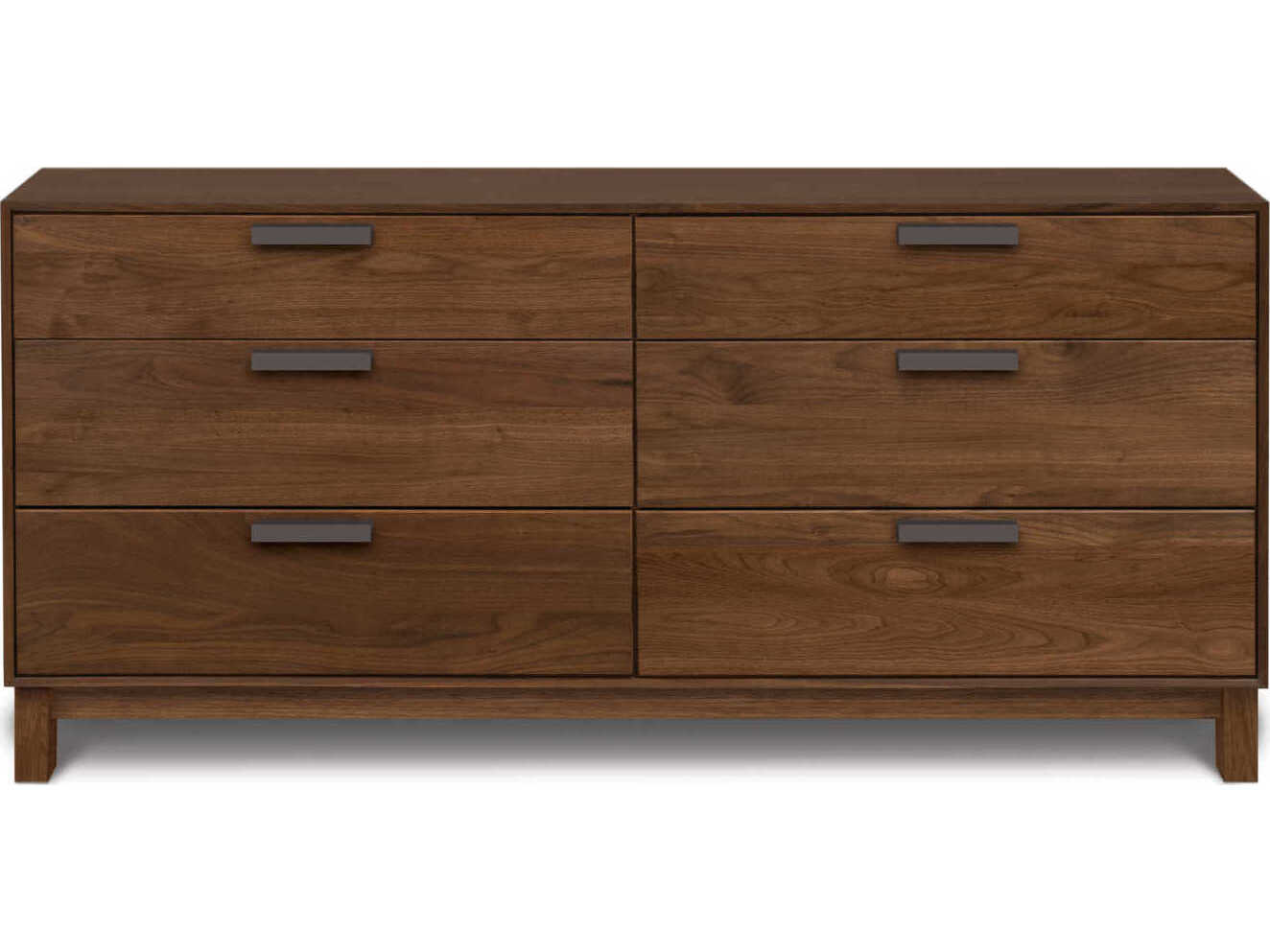 Copeland Savoy 6-Drawers Brown Walnut Wood Double Dresser