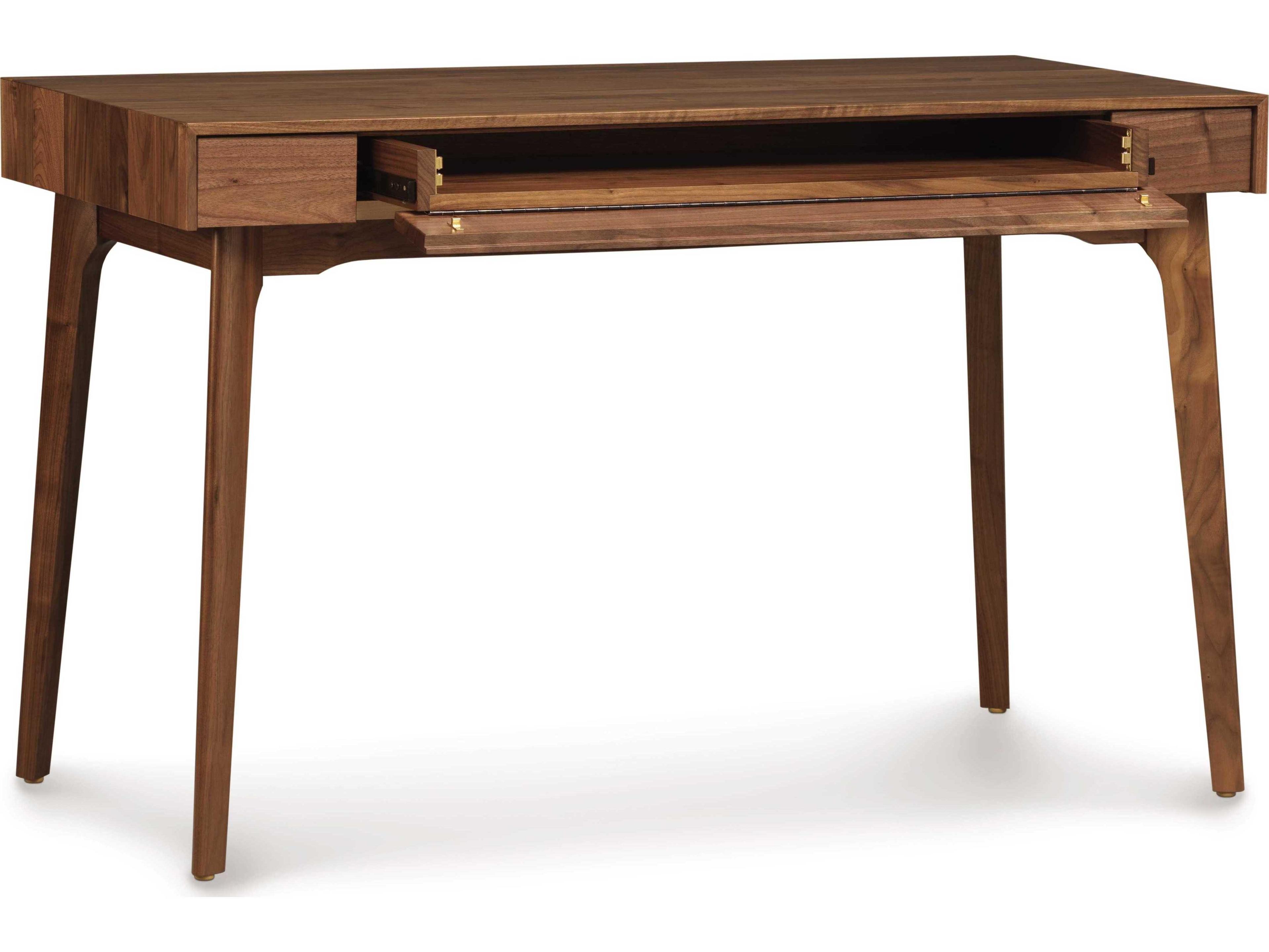 Copeland Catalina Natural Walnut Brown Solid Wood Computer Desk