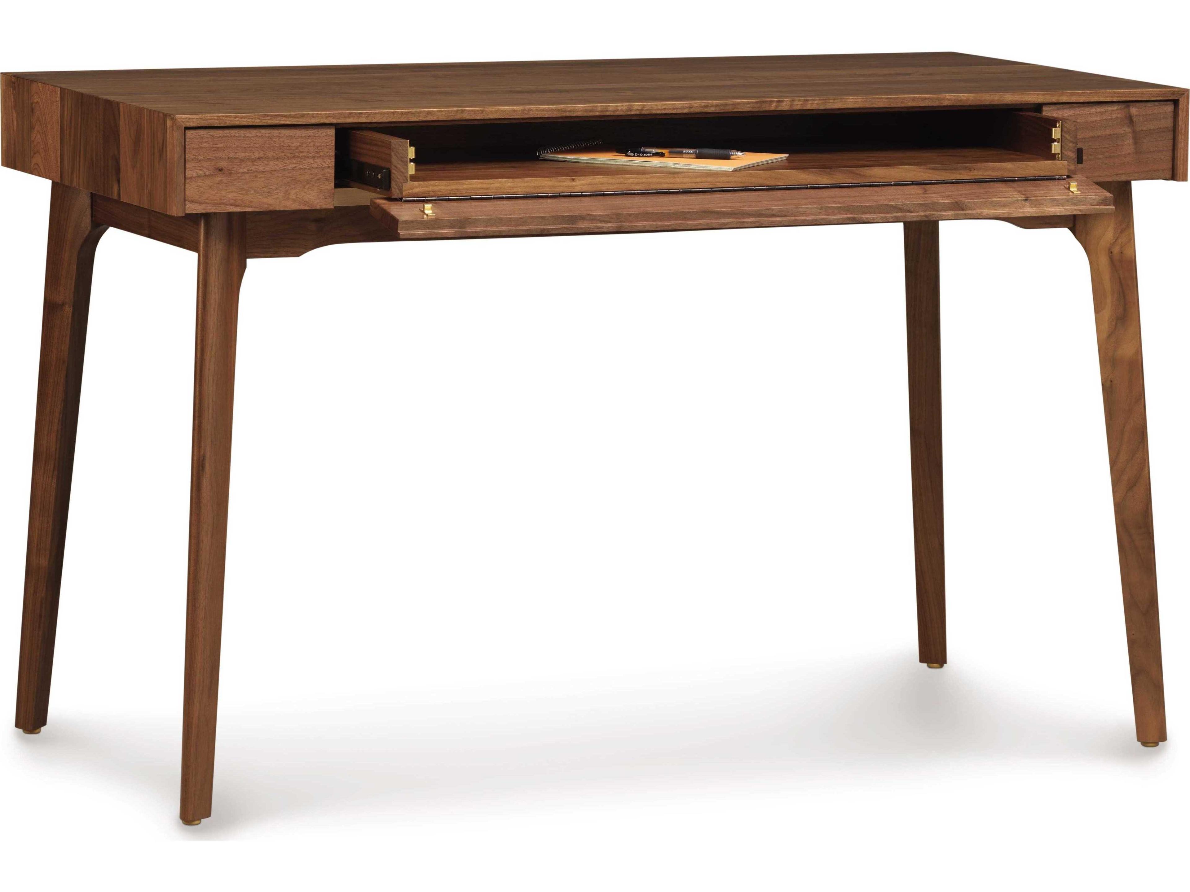 Copeland Catalina Natural Walnut Brown Solid Wood Computer Desk