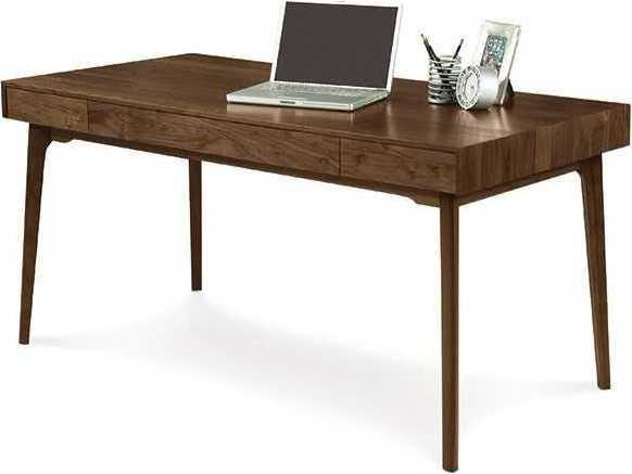 Copeland Catalina Natural Walnut Brown Solid Wood Computer Desk