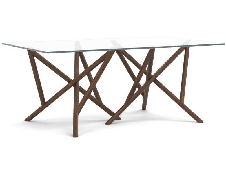 Copeland Baton Rectangular Glass Dining Table