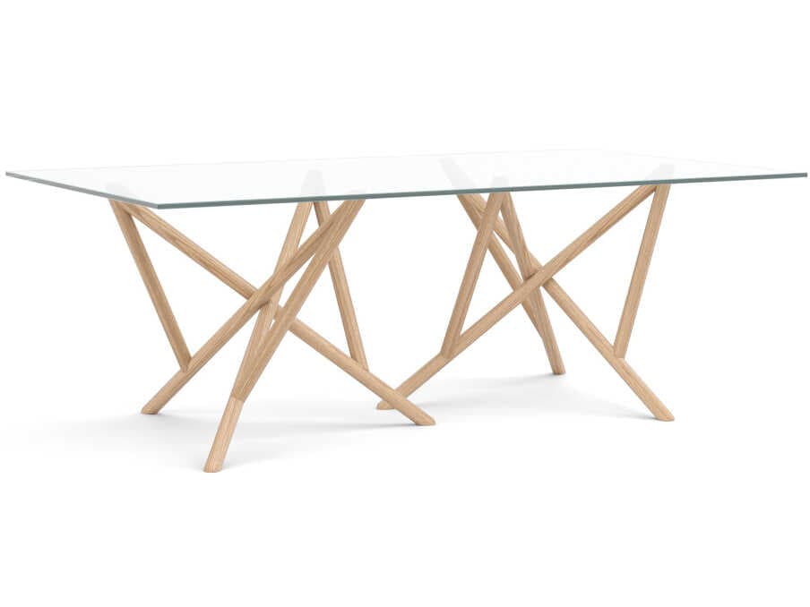 Copeland Baton Rectangular Glass Dining Table