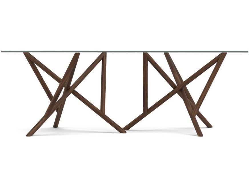 Copeland Baton Rectangular Glass Dining Table