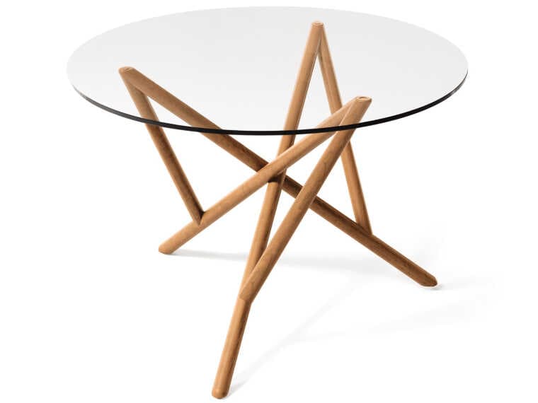 Copeland Baton Round Glass Dining Table