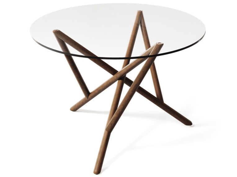 Copeland Baton Round Glass Dining Table