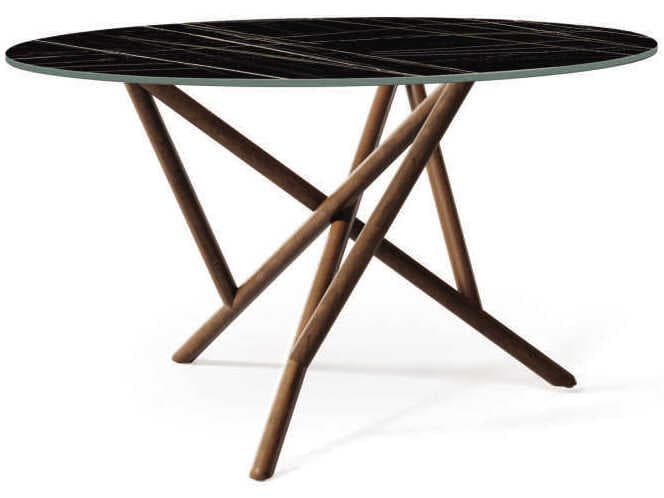 Copeland Baton Round Stone Dining Table