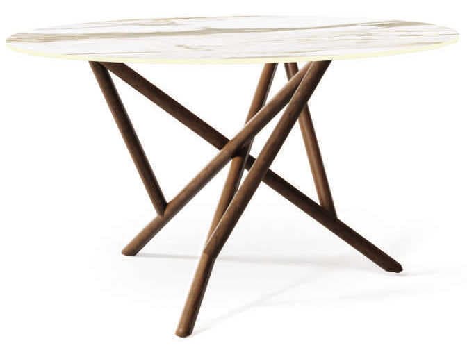 Copeland Baton Round Stone Dining Table