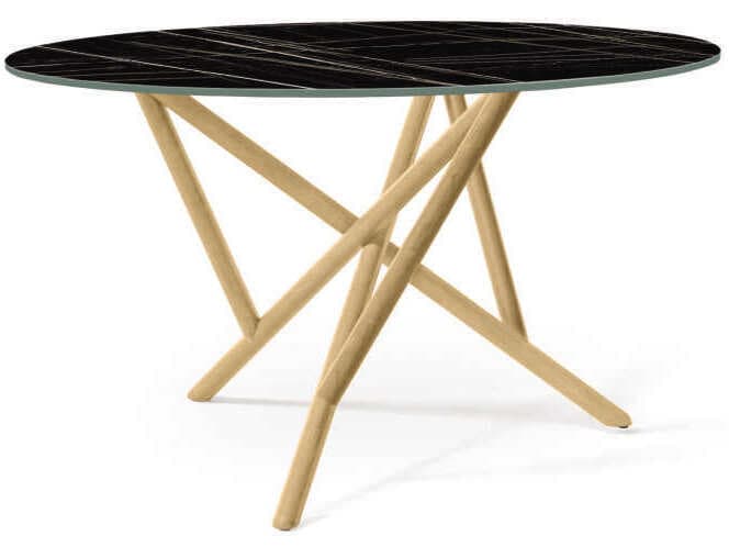 Copeland Baton Round Stone Dining Table