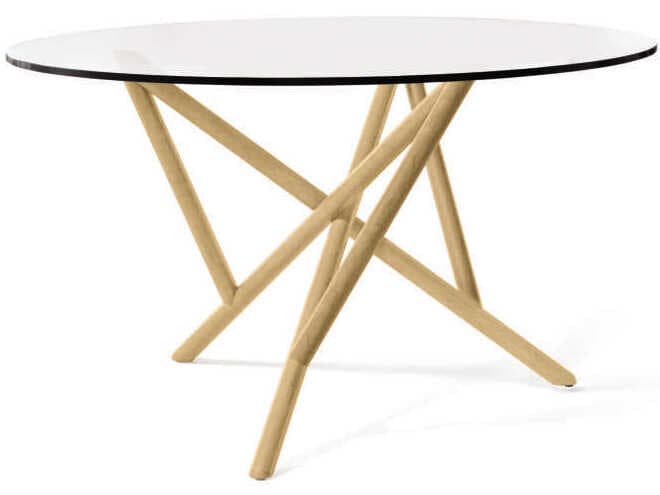 Copeland Baton Round Glass Dining Table