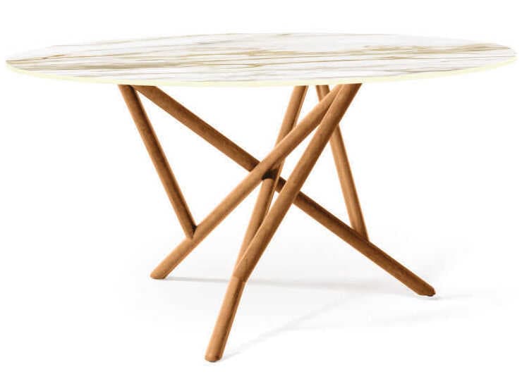 Copeland Baton Round Stone Dining Table