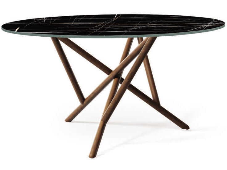 Copeland Baton Round Stone Dining Table