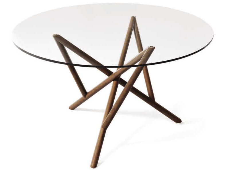 Copeland Baton Round Glass Dining Table