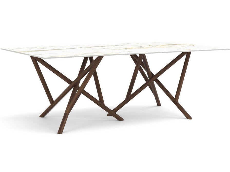 Copeland Baton Rectangular Stone Dining Table