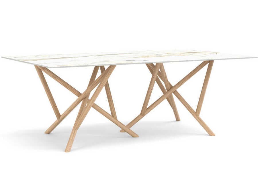 Copeland Baton Rectangular Stone Dining Table