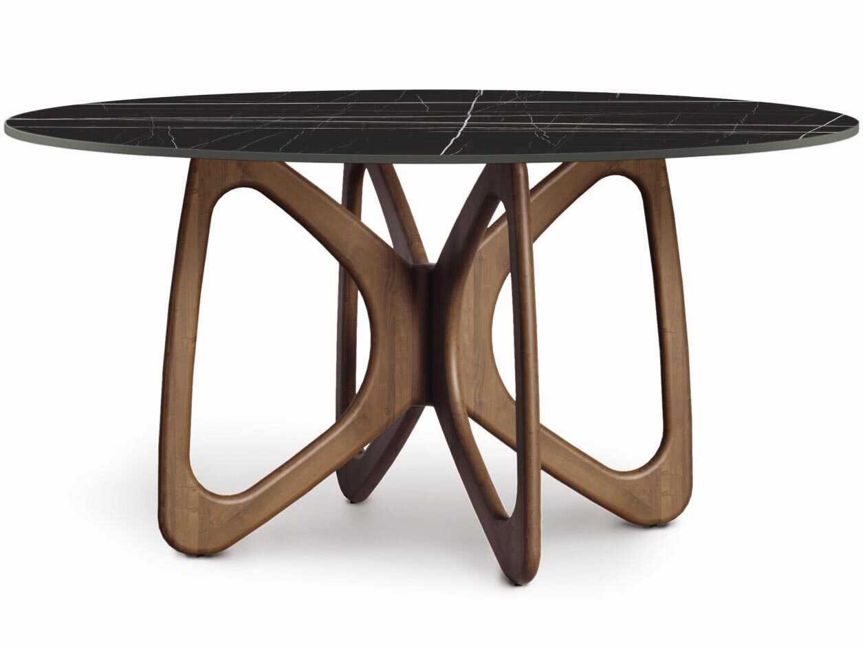 Copeland Butterfly Round Stone Dining Table