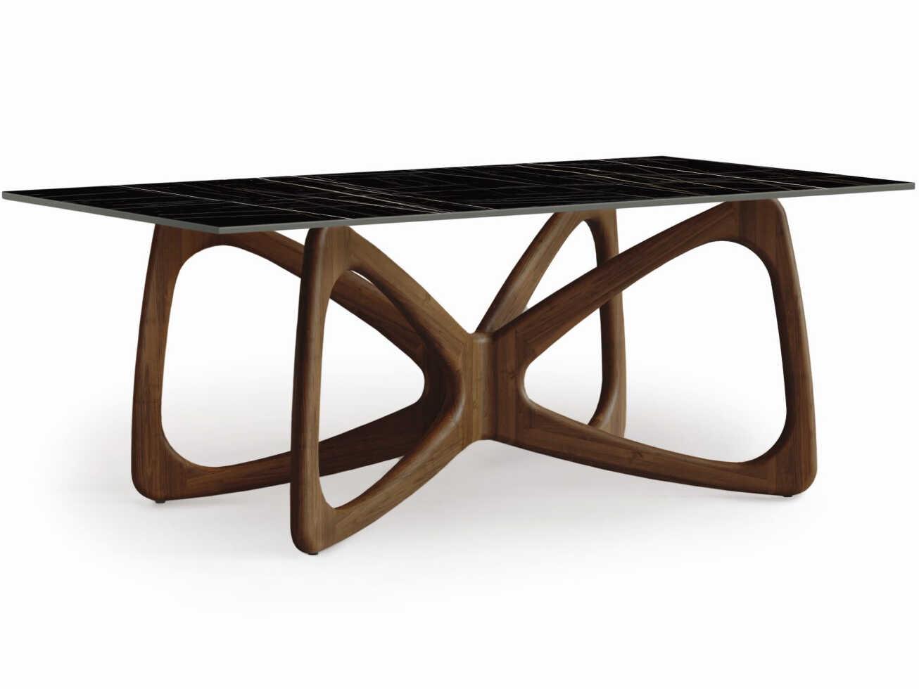 Copeland Butterfly Rectangular Stone Dining Table