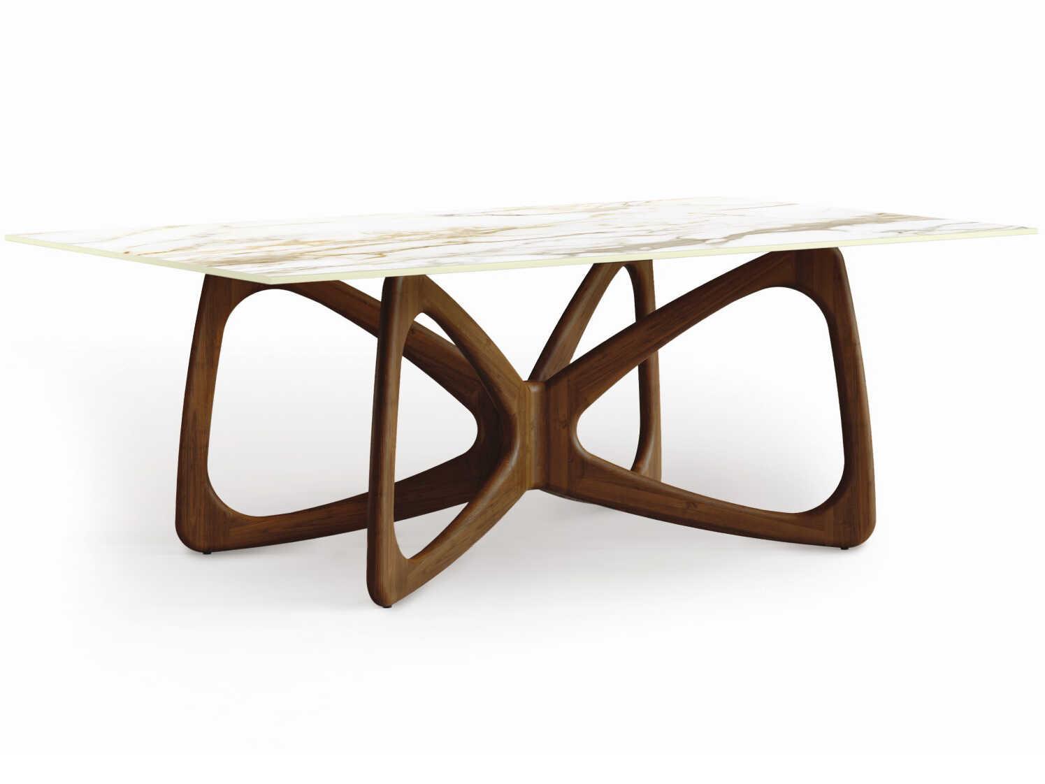 Copeland Butterfly Rectangular Stone Dining Table