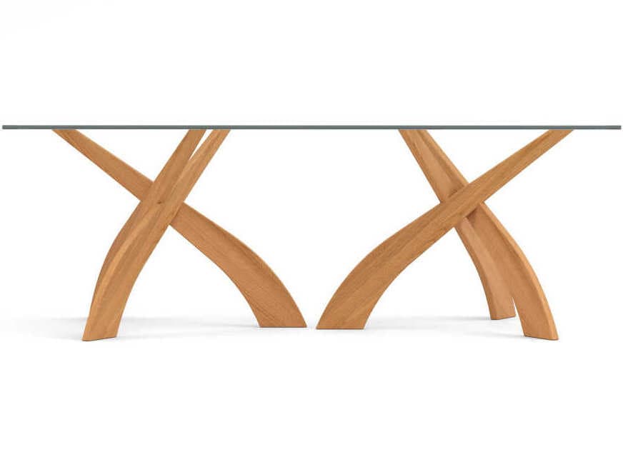 Copeland Entwine Rectangular Glass Dining Table