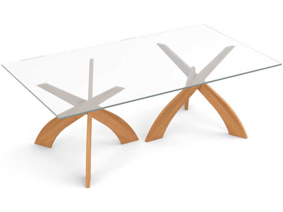 Copeland Entwine Rectangular Glass Dining Table