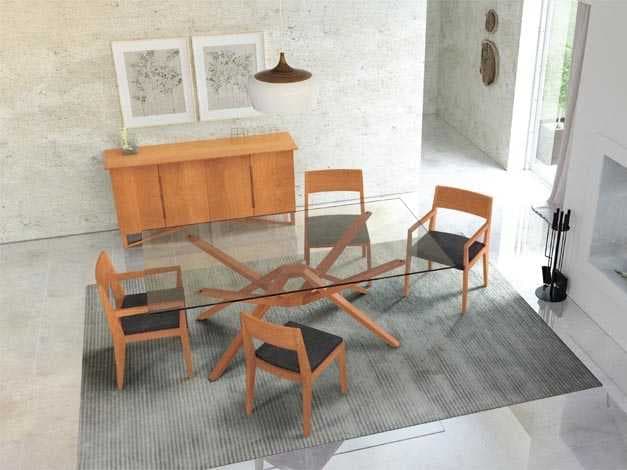 Copeland Exeter Rectangular Glass Dining Table