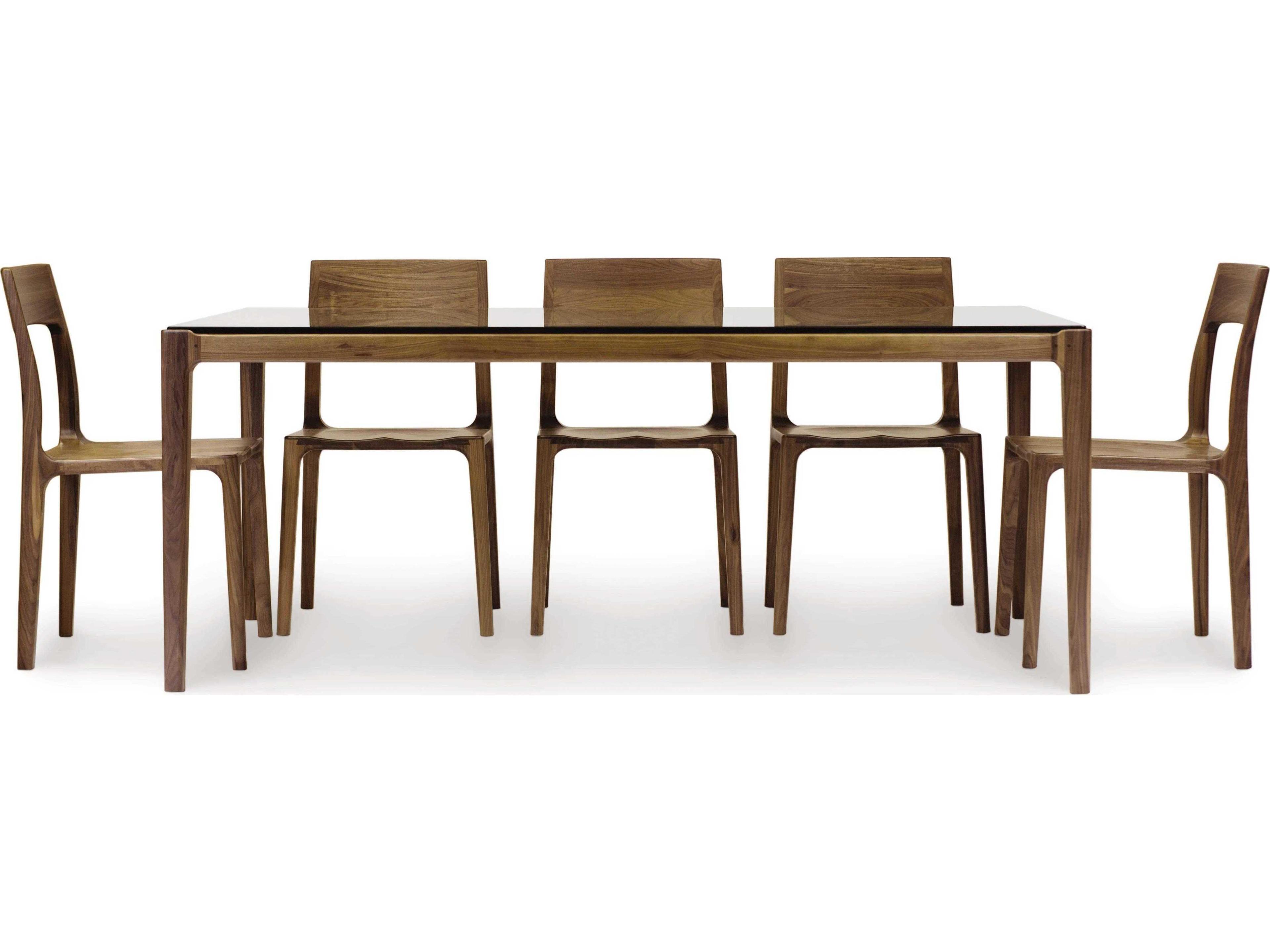 Copeland Lisse Rectangular Glass Brown Dining Table