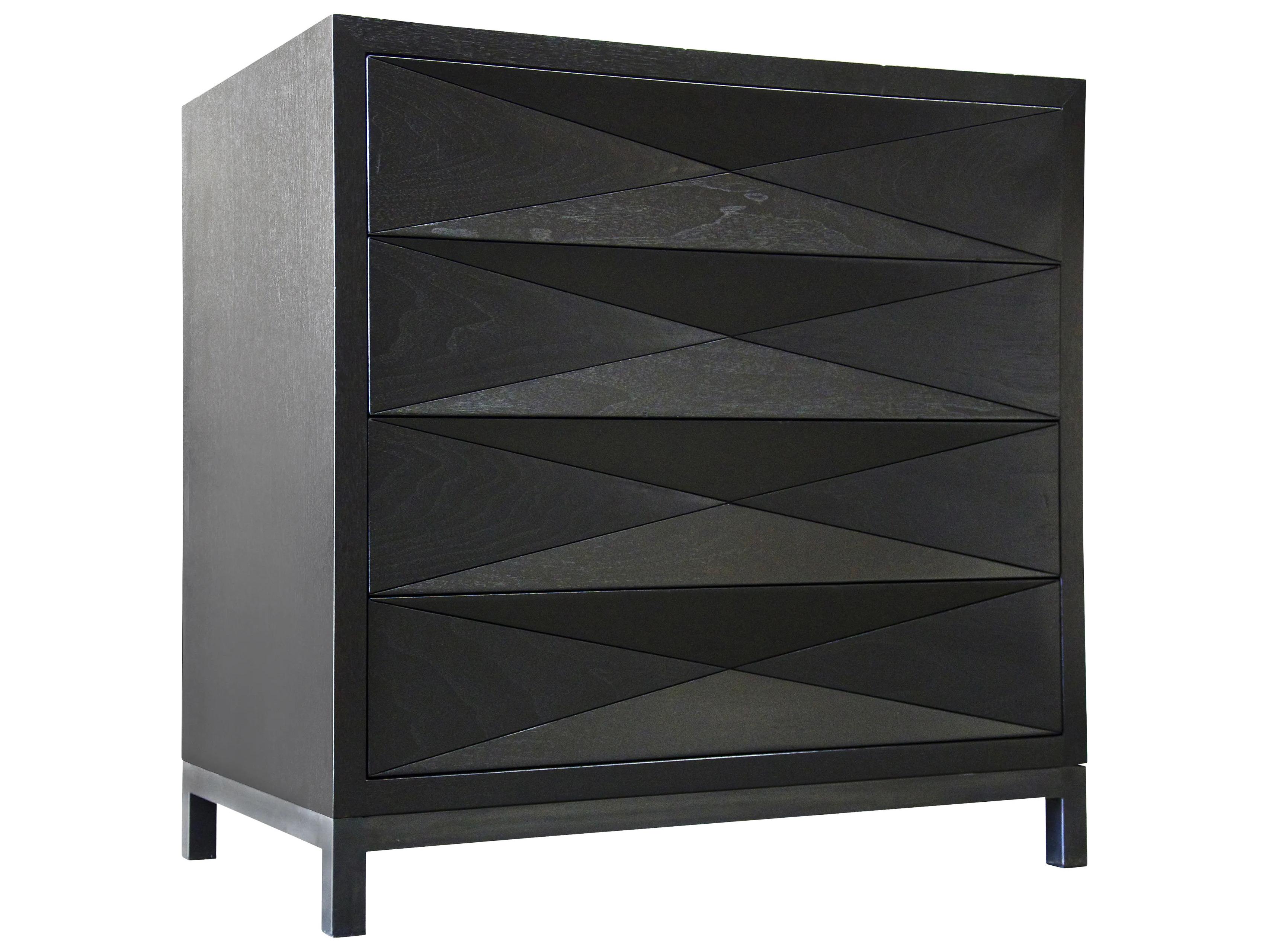 CFC Diamante Walnut Wood Nightstand