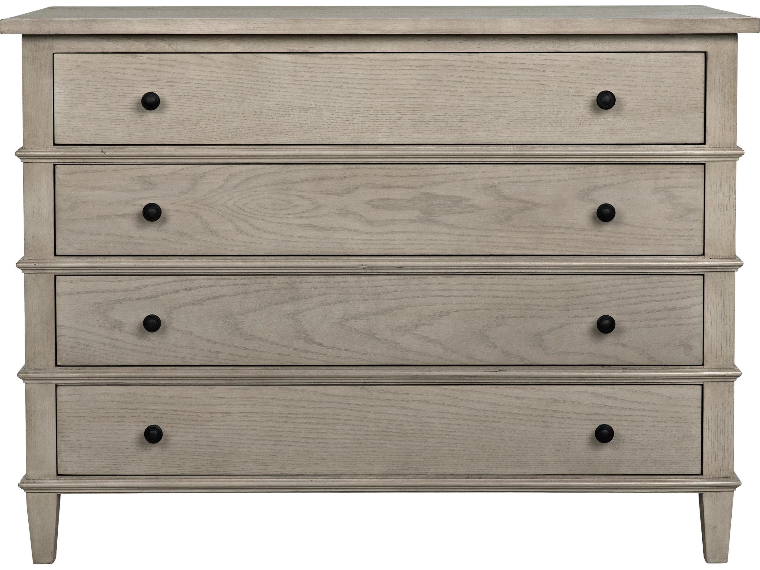 CFC Dennis 4-Drawers Natural Oak Wood Dresser