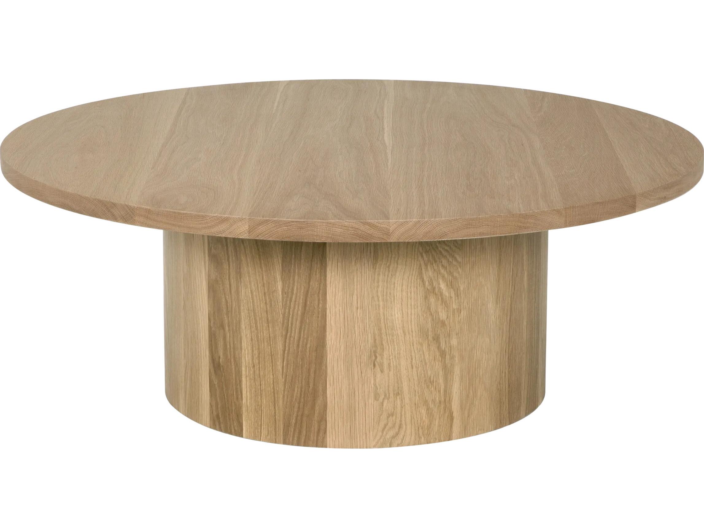 CFC Big Sur Round Wood Natural Oak Coffee Table