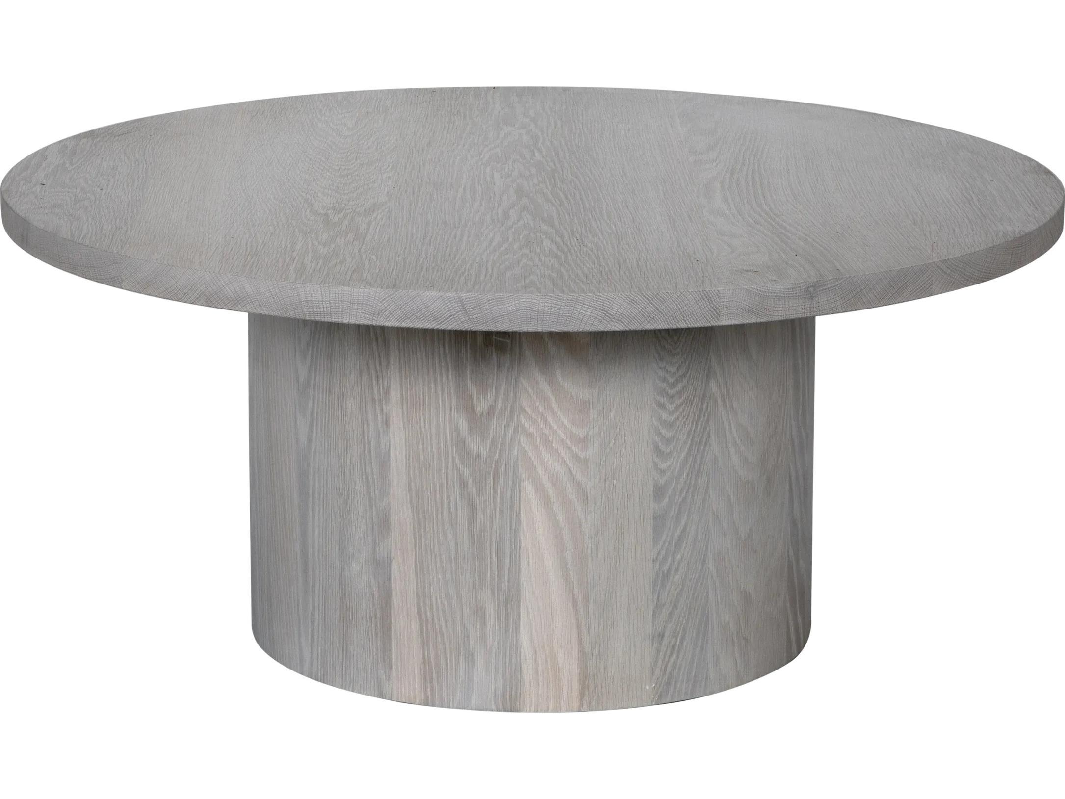 CFC Big Sur Round Wood Natural Oak Coffee Table