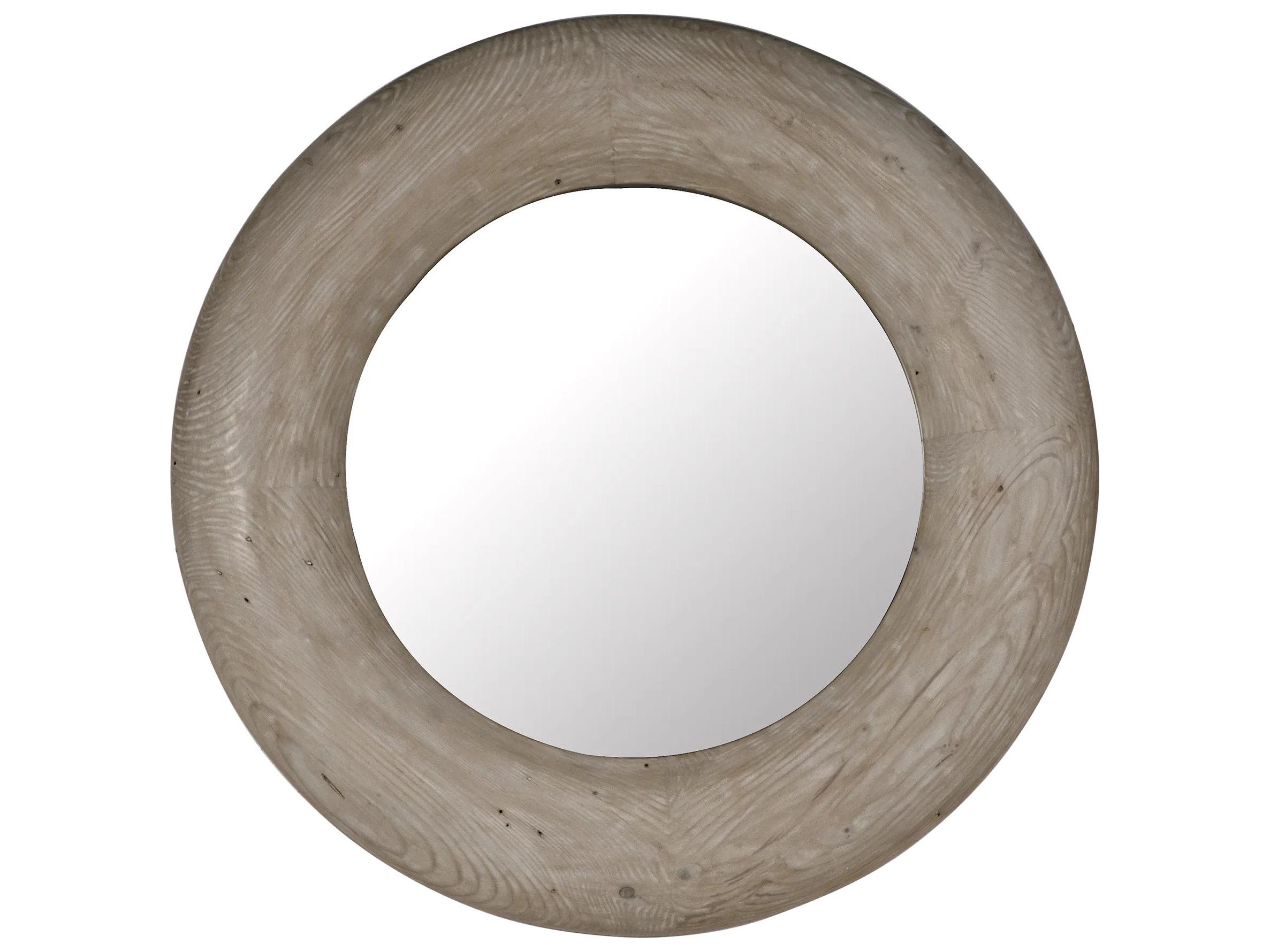 CFC Oliver Grey Wash Wall Mirror Round