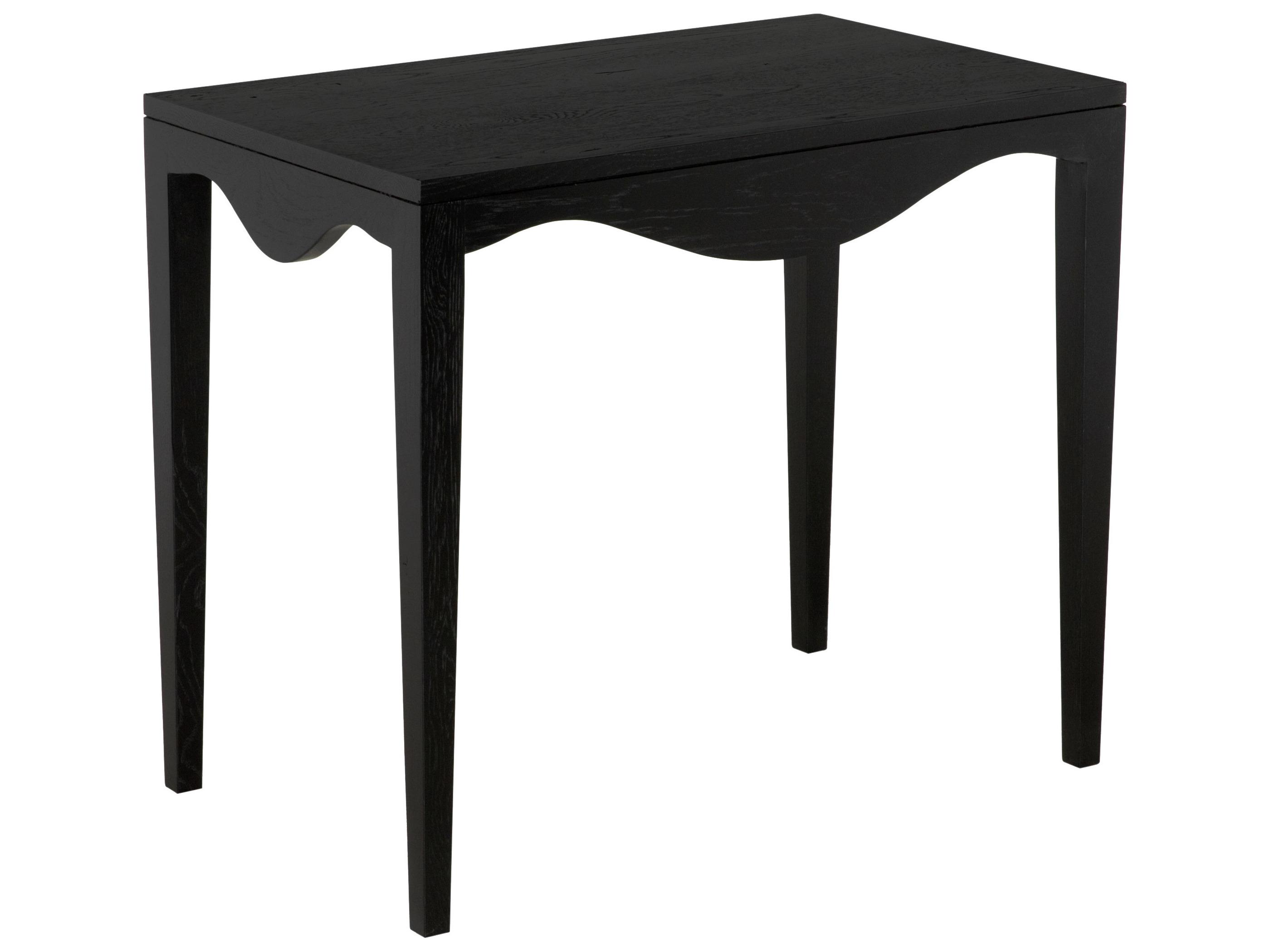 CFC Elaine Rectangular Wood Black End Table