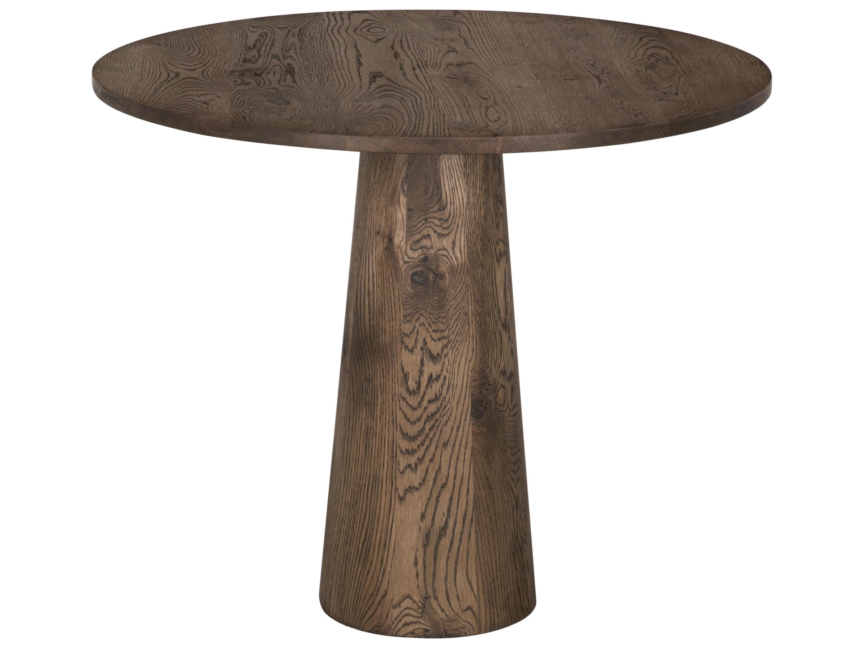 CFC Ed Round Wood Whiskey End Table