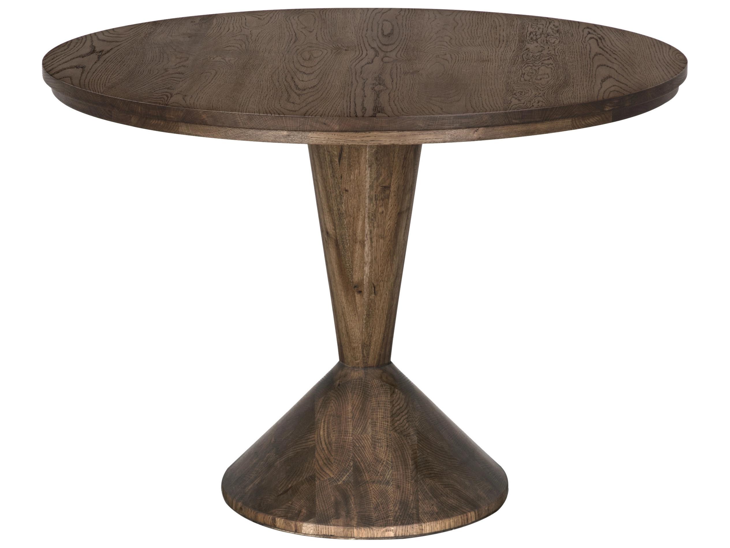 CFC Pansy Round Wood Whiskey End Table