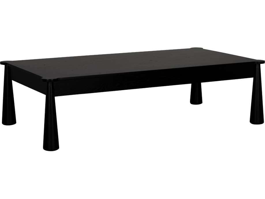 CFC Telluride Rectangular Wood Black Coffee Table