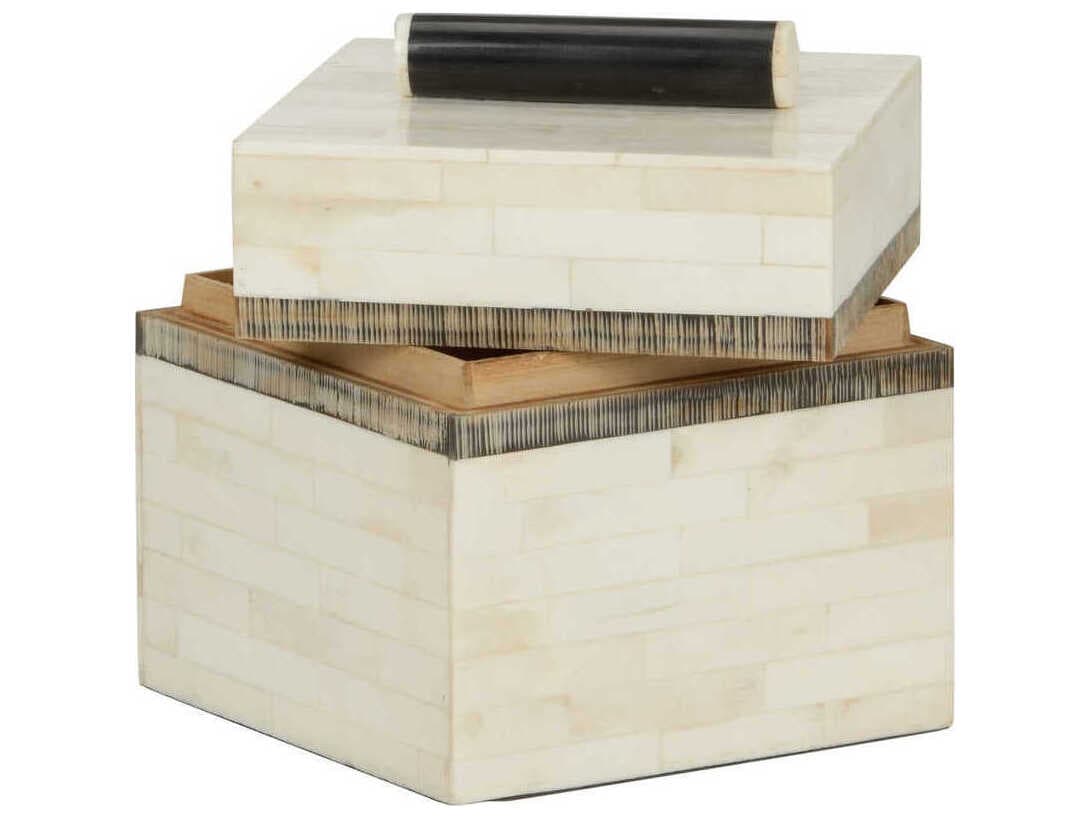 Chelsea House Lila Natural Black White Jewelry Box