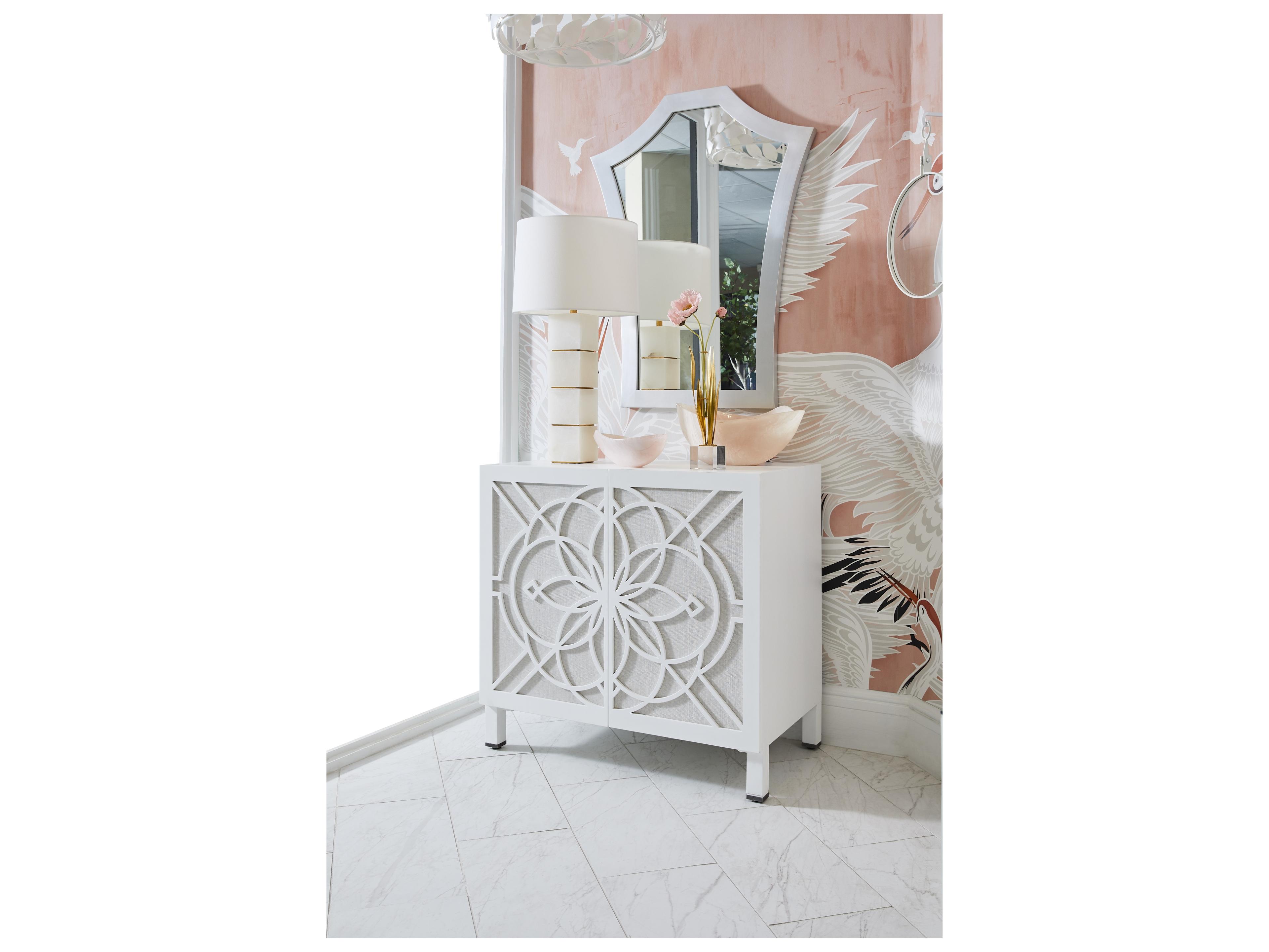 Chelsea House Elizabeth Wicker Serafina Silver Wall Mirror