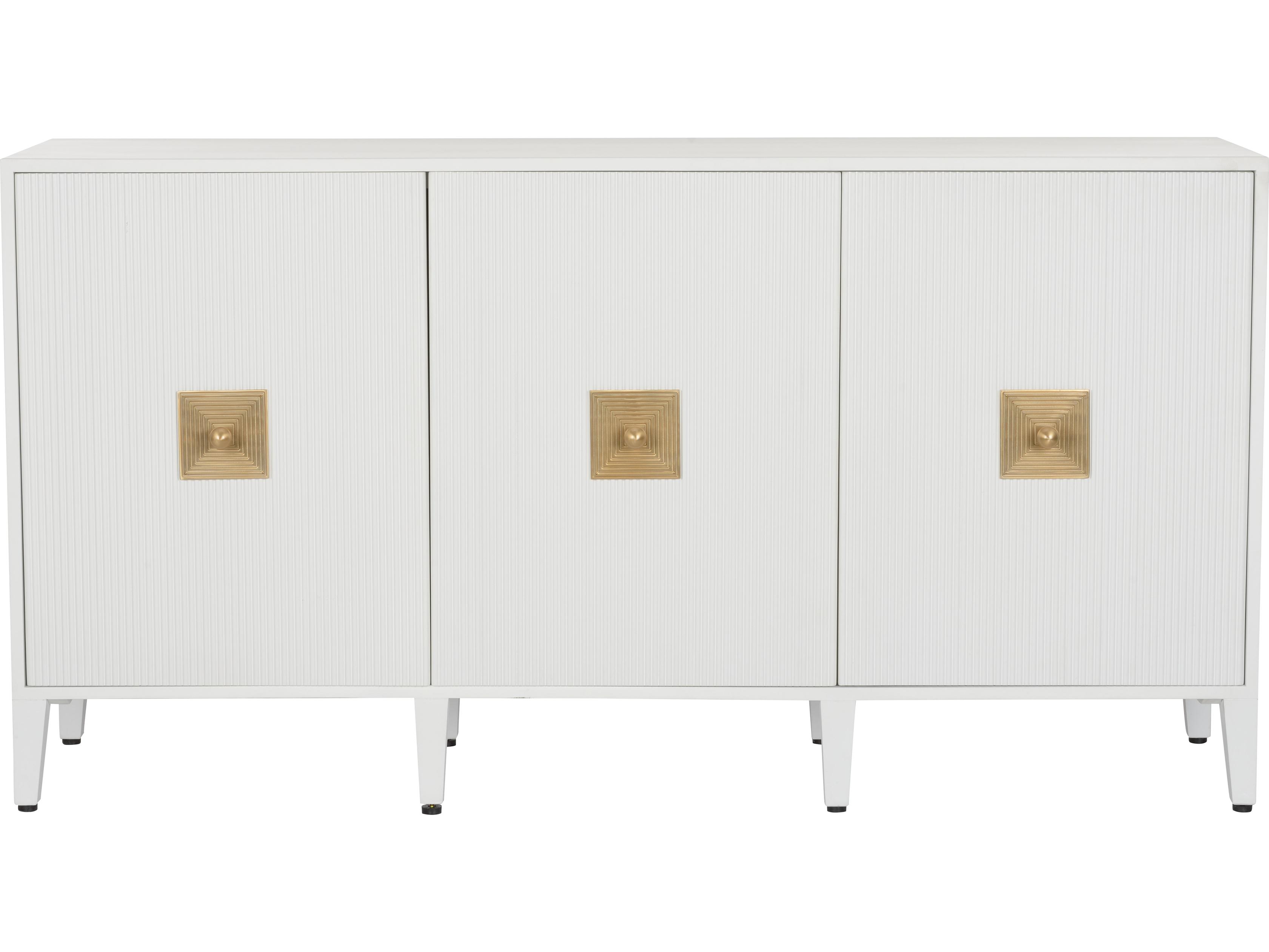 Chelsea House Elizabeth Wicker 69" White Cream Sideboard