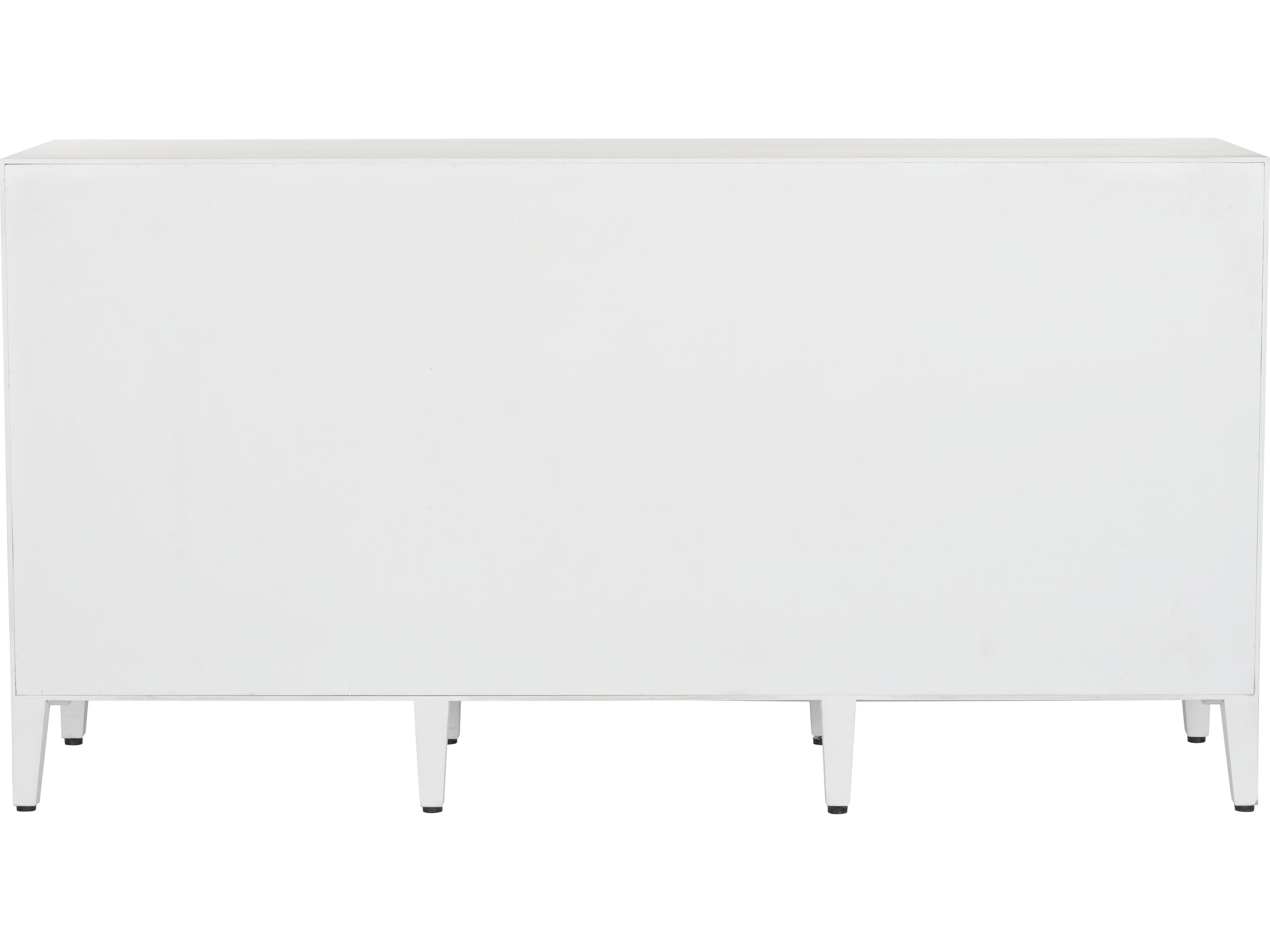 Chelsea House Elizabeth Wicker 69" White Cream Sideboard