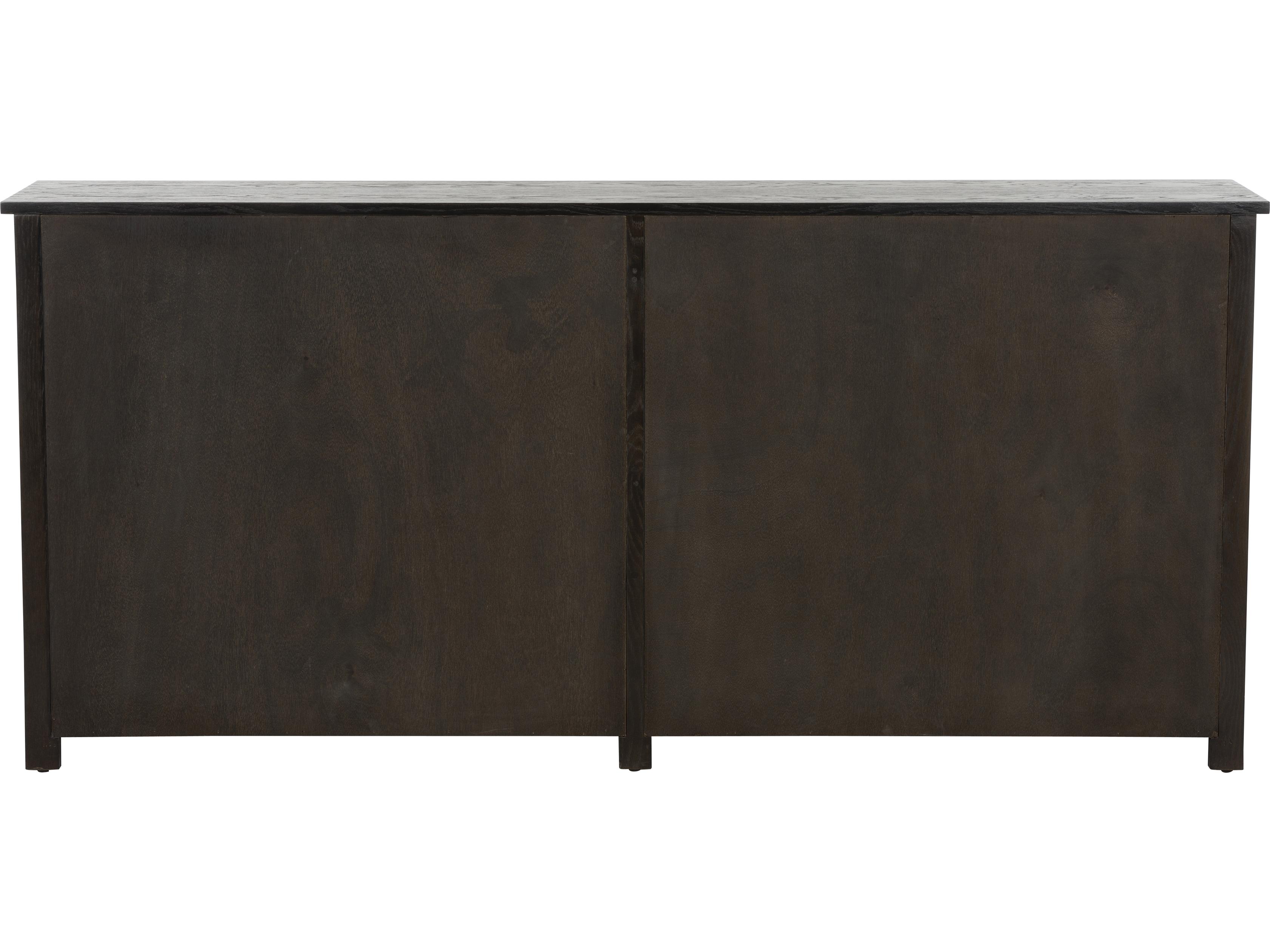 Chelsea House Bill Cain Rectangular Wood Black Console Table