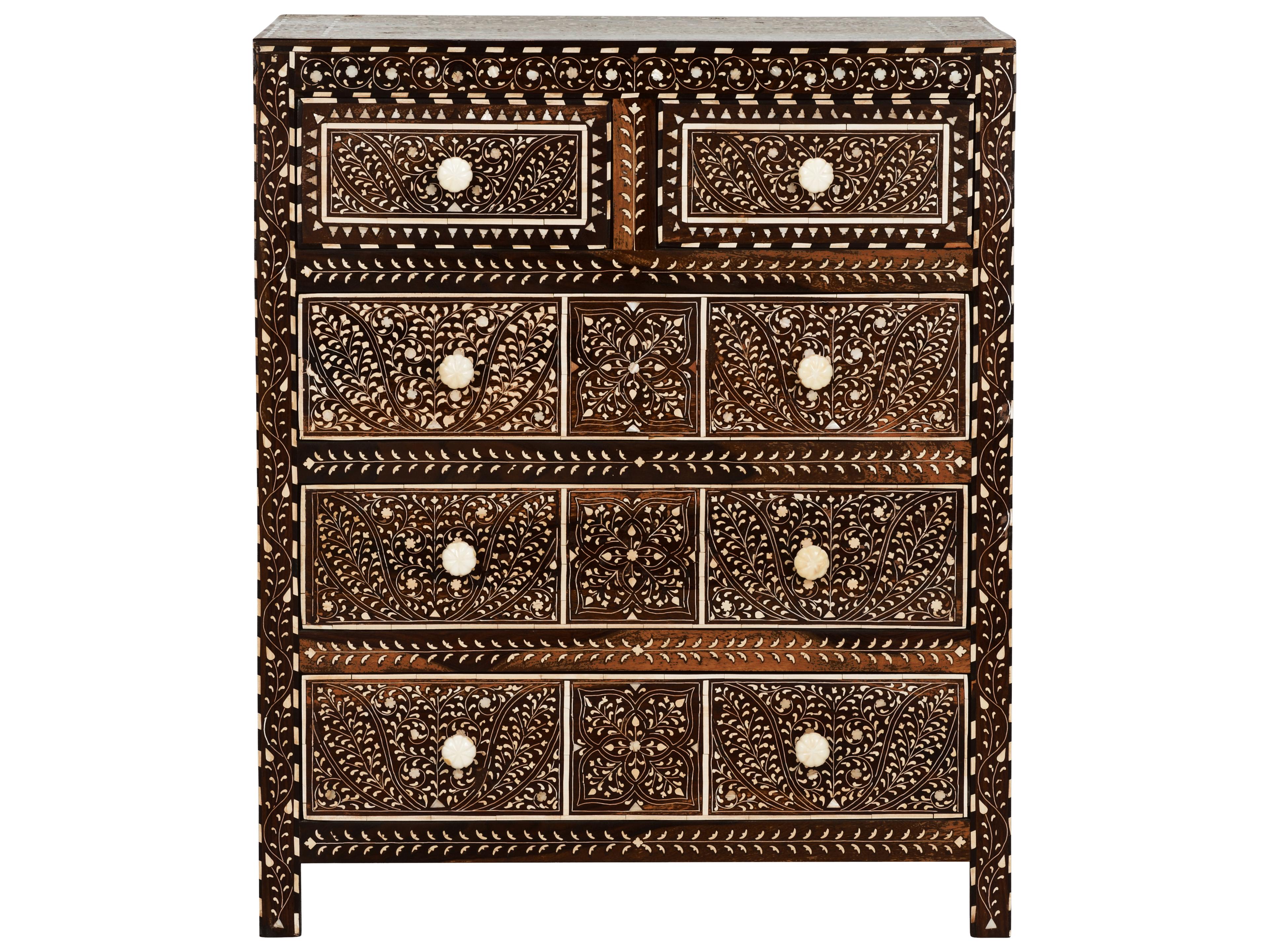 Chelsea House Misc Brown White Cream Accent Chest