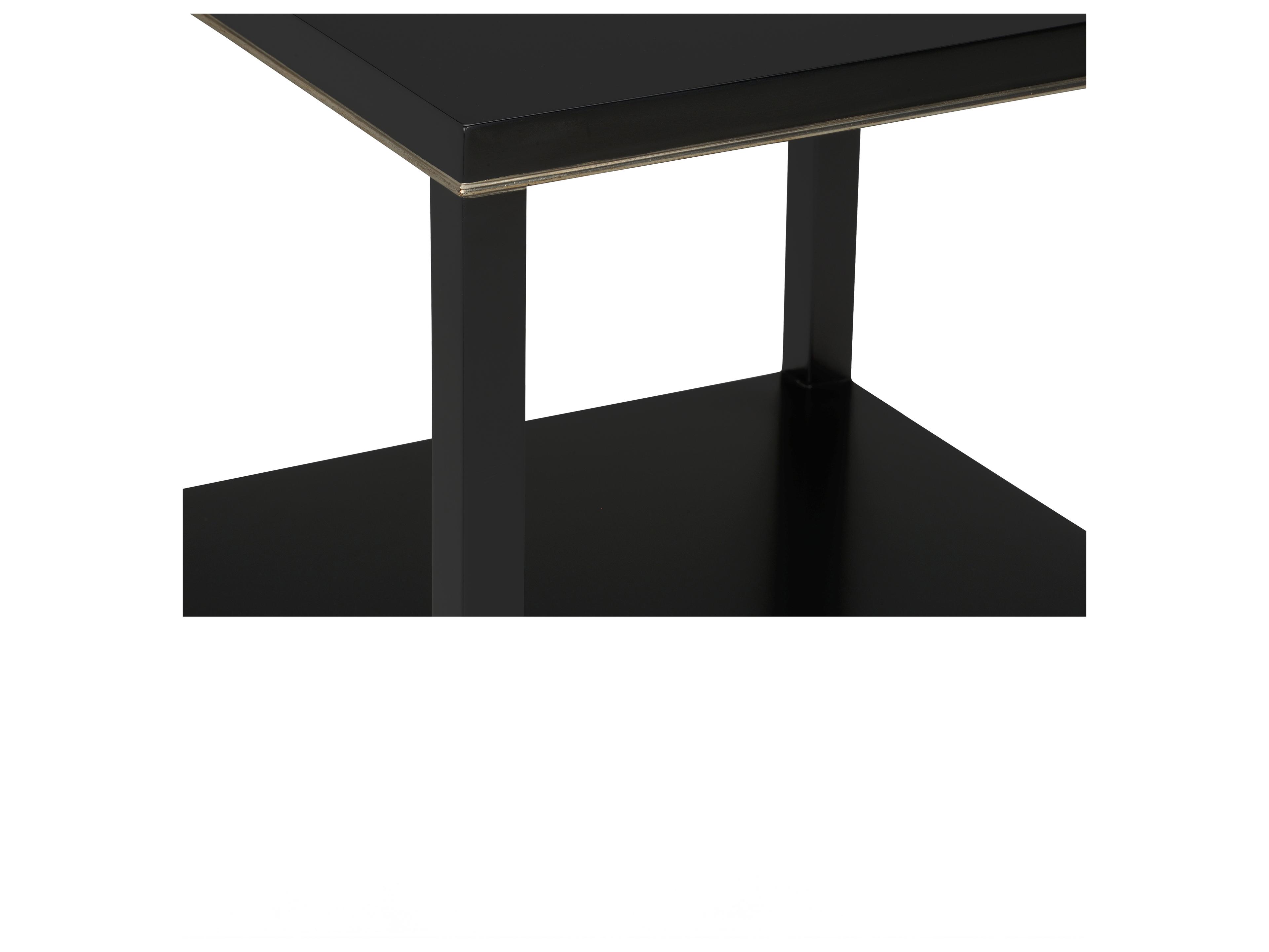 Chelsea House Shayla Copas Square Black Silver End Table