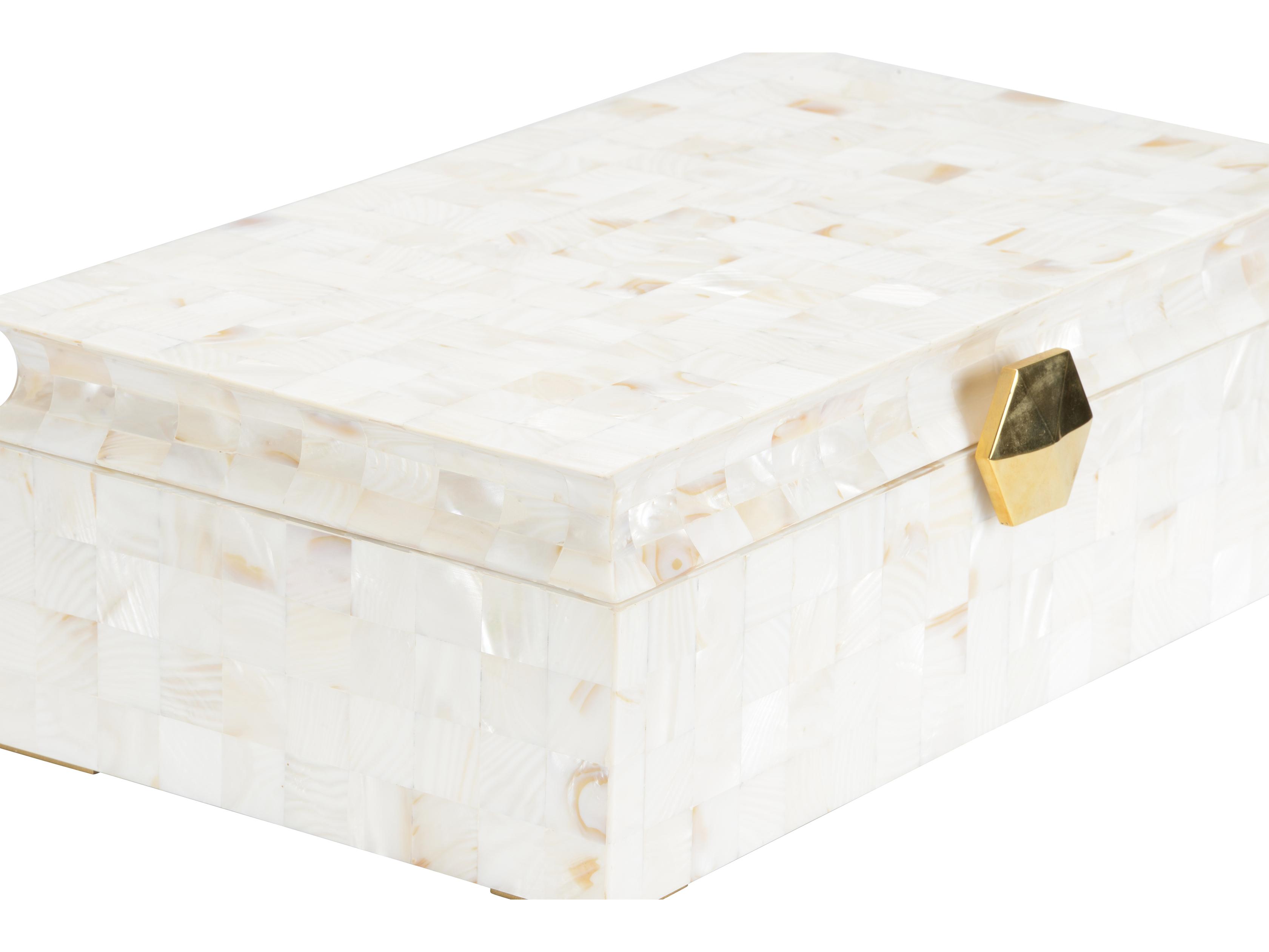 Chelsea House Elizabeth Wicker Arabelle White Cream Jewelry Box