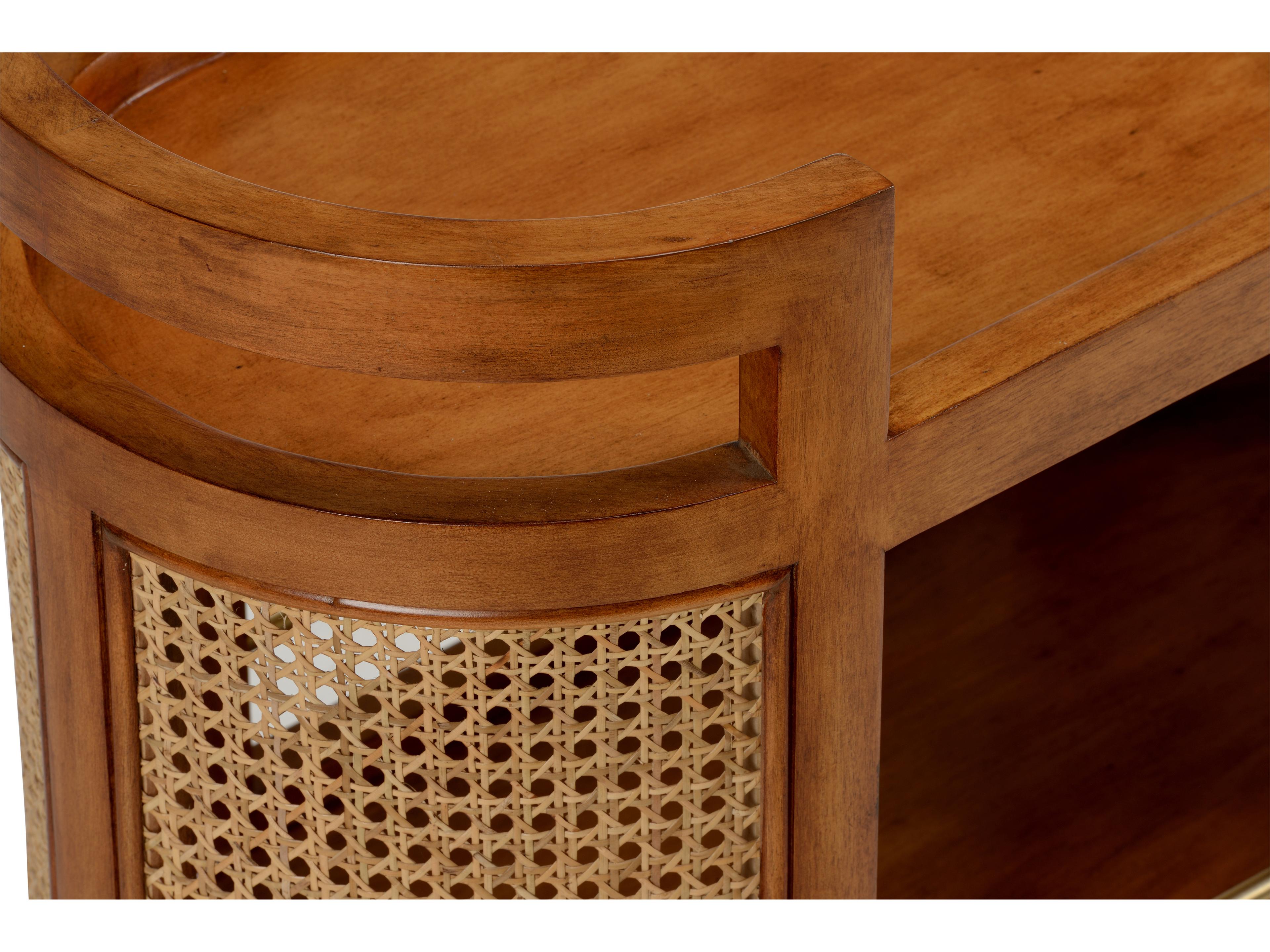 Chelsea House Misc Wood Brown Gold Bar Cart