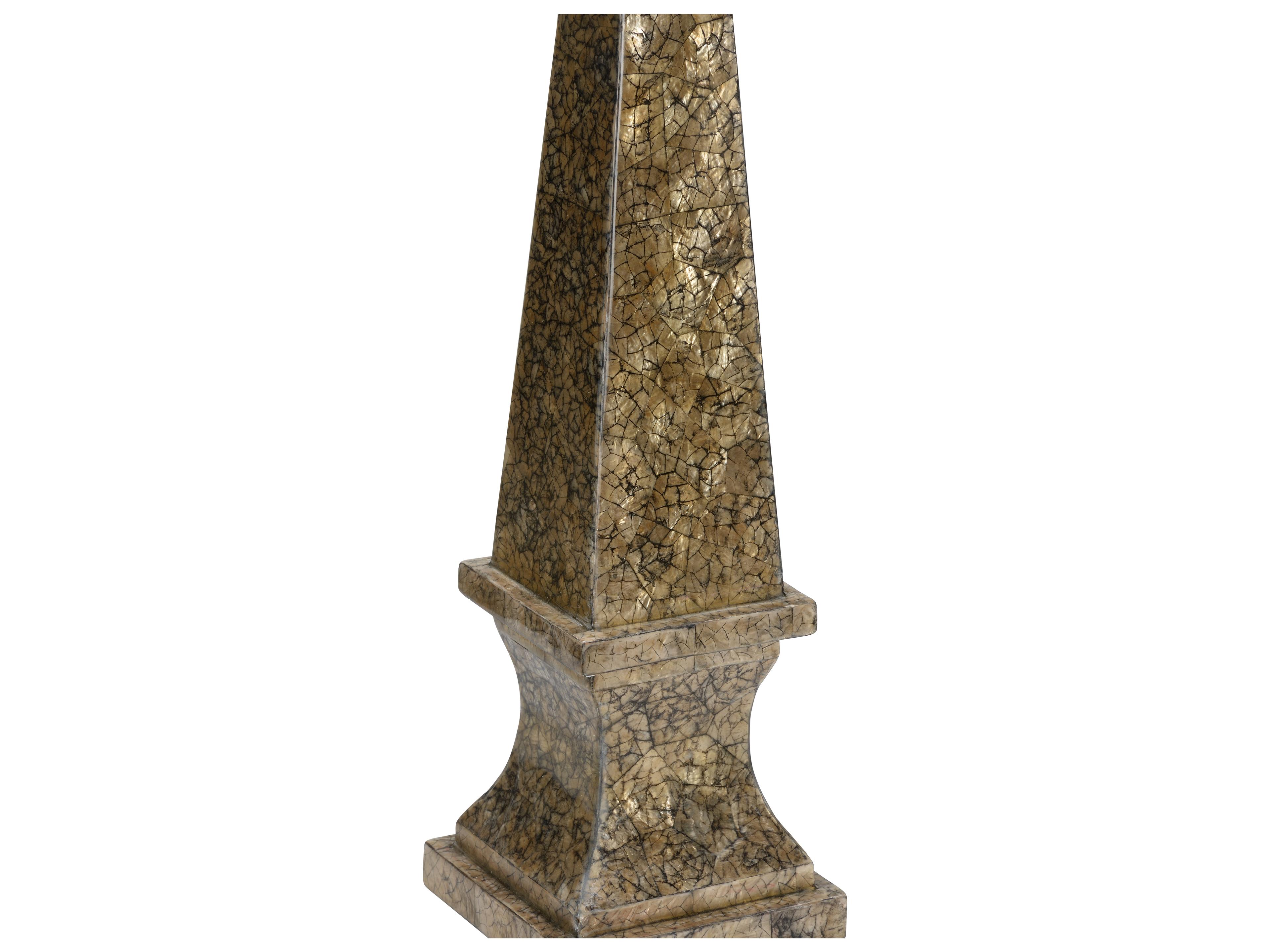 Chelsea House Misc Gold Black Obelisk Sculpture