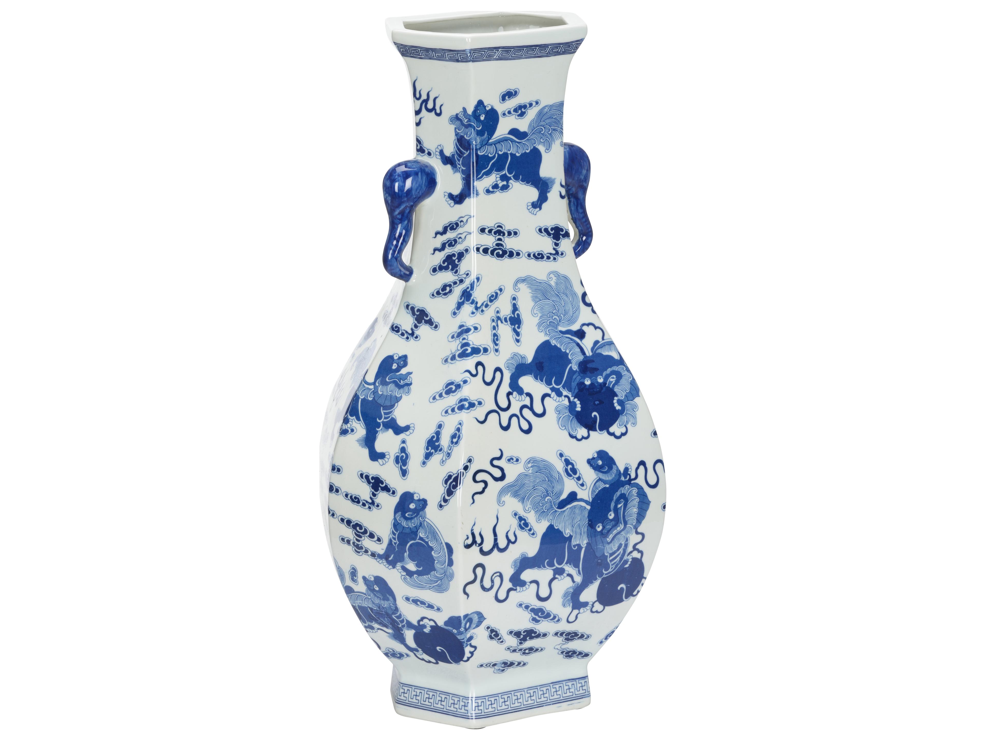 Chelsea House Misc Shi Blue White Cream Vase
