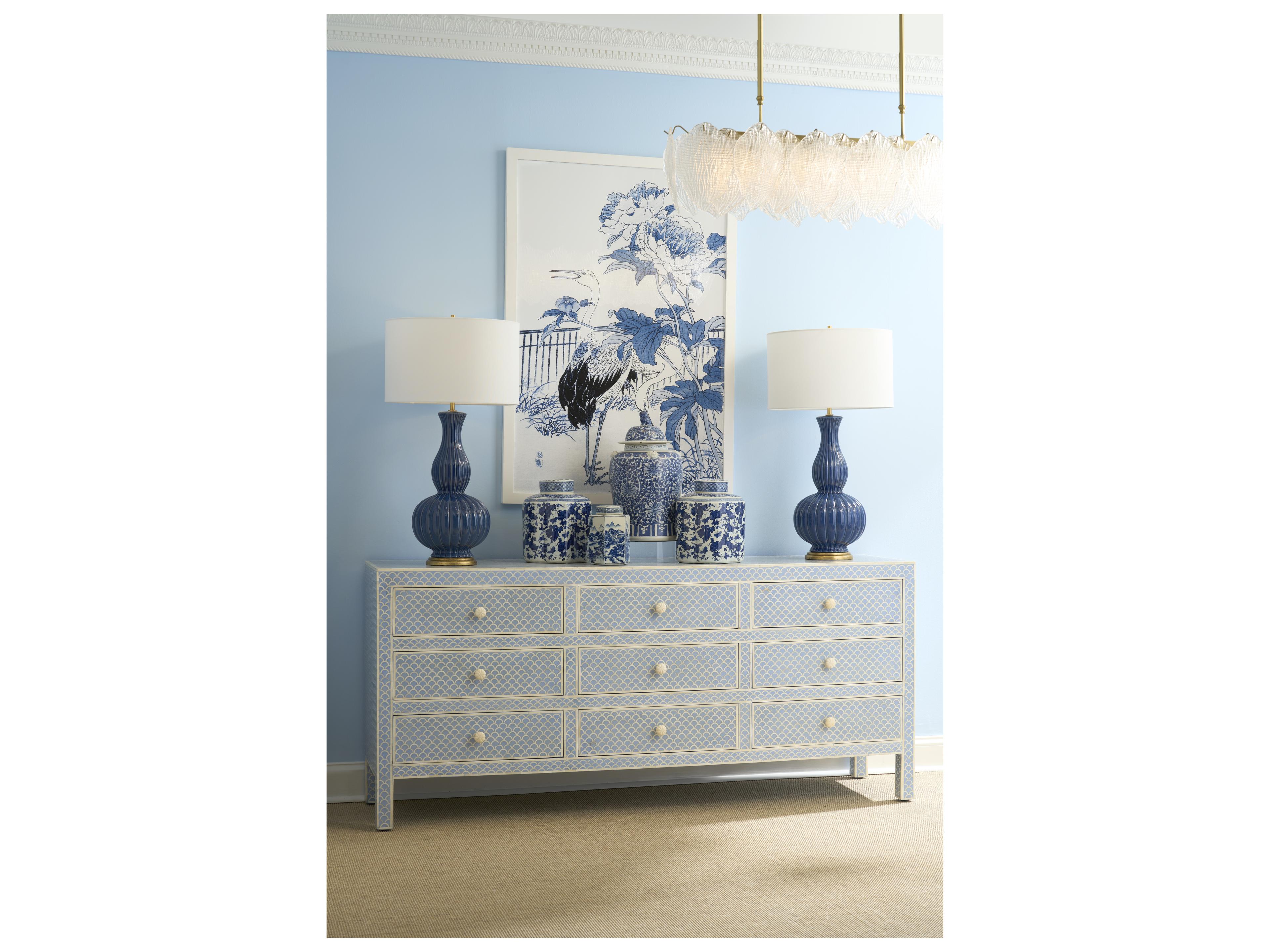 Chelsea House Misc Shan Ginger Blue White Cream Vase