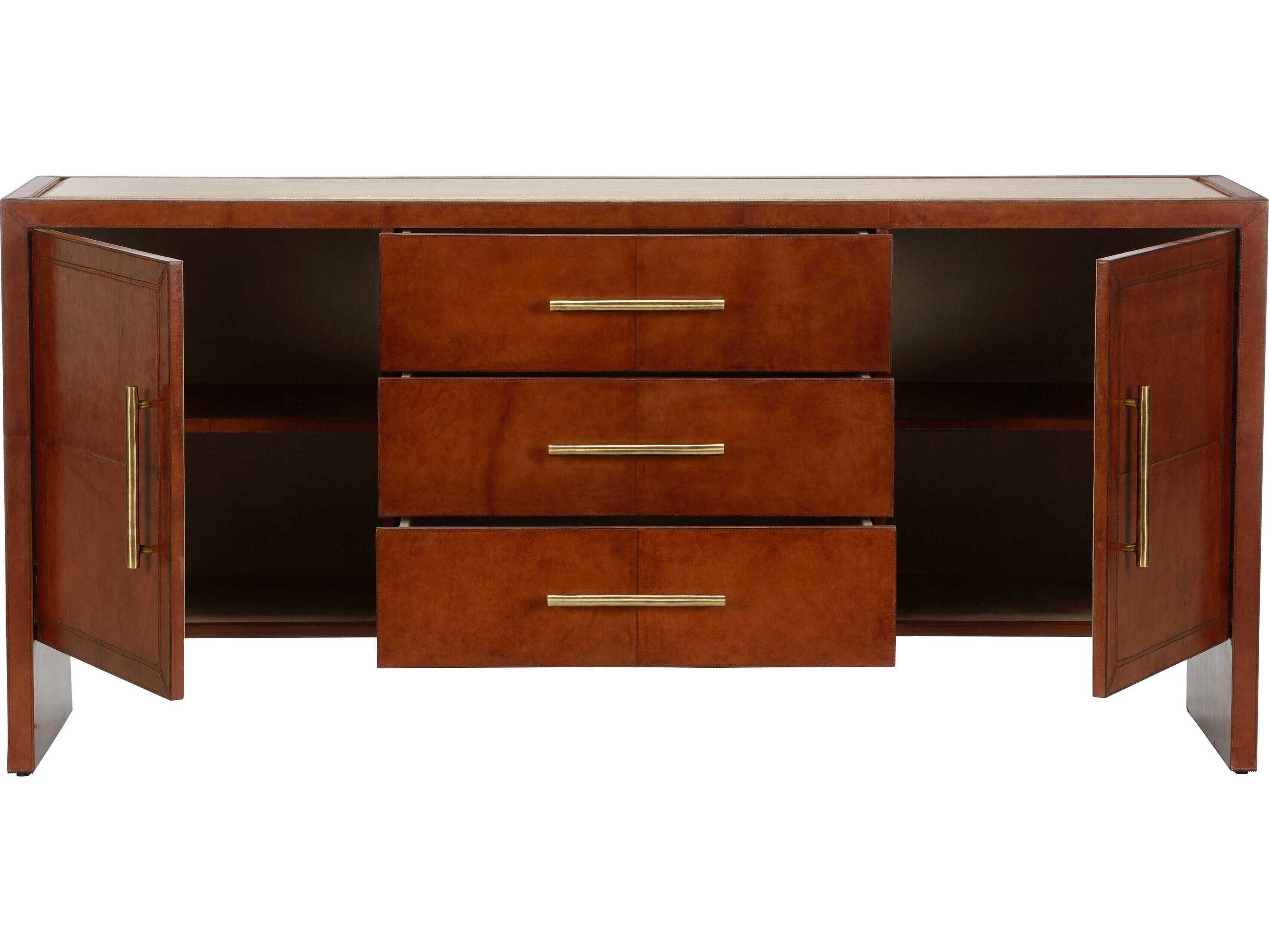 Chelsea House 72" Cognac Natural Brown Santino Sideboard