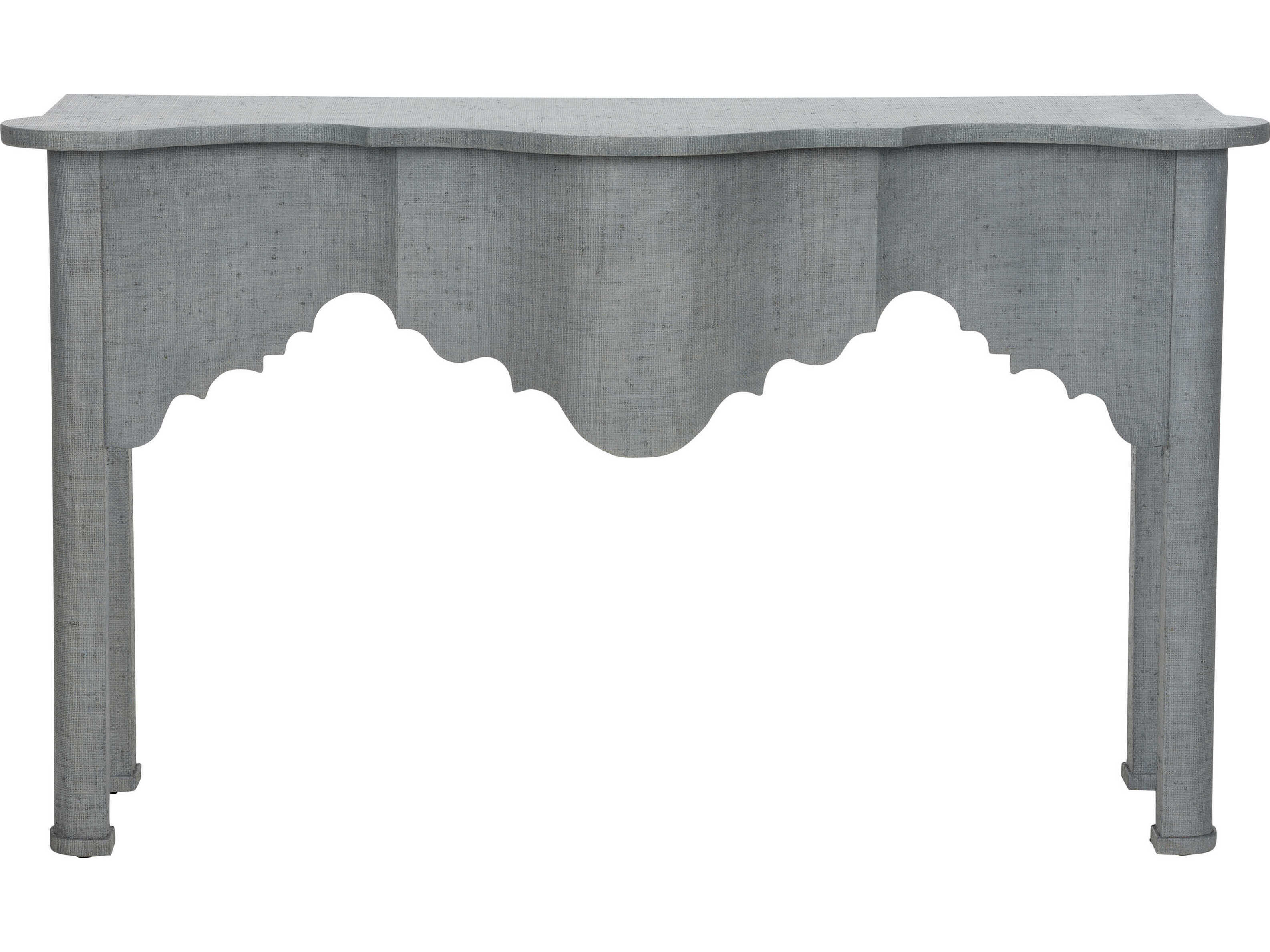 Chelsea House Jamie Merida Rattan Blue Kensington Console Table