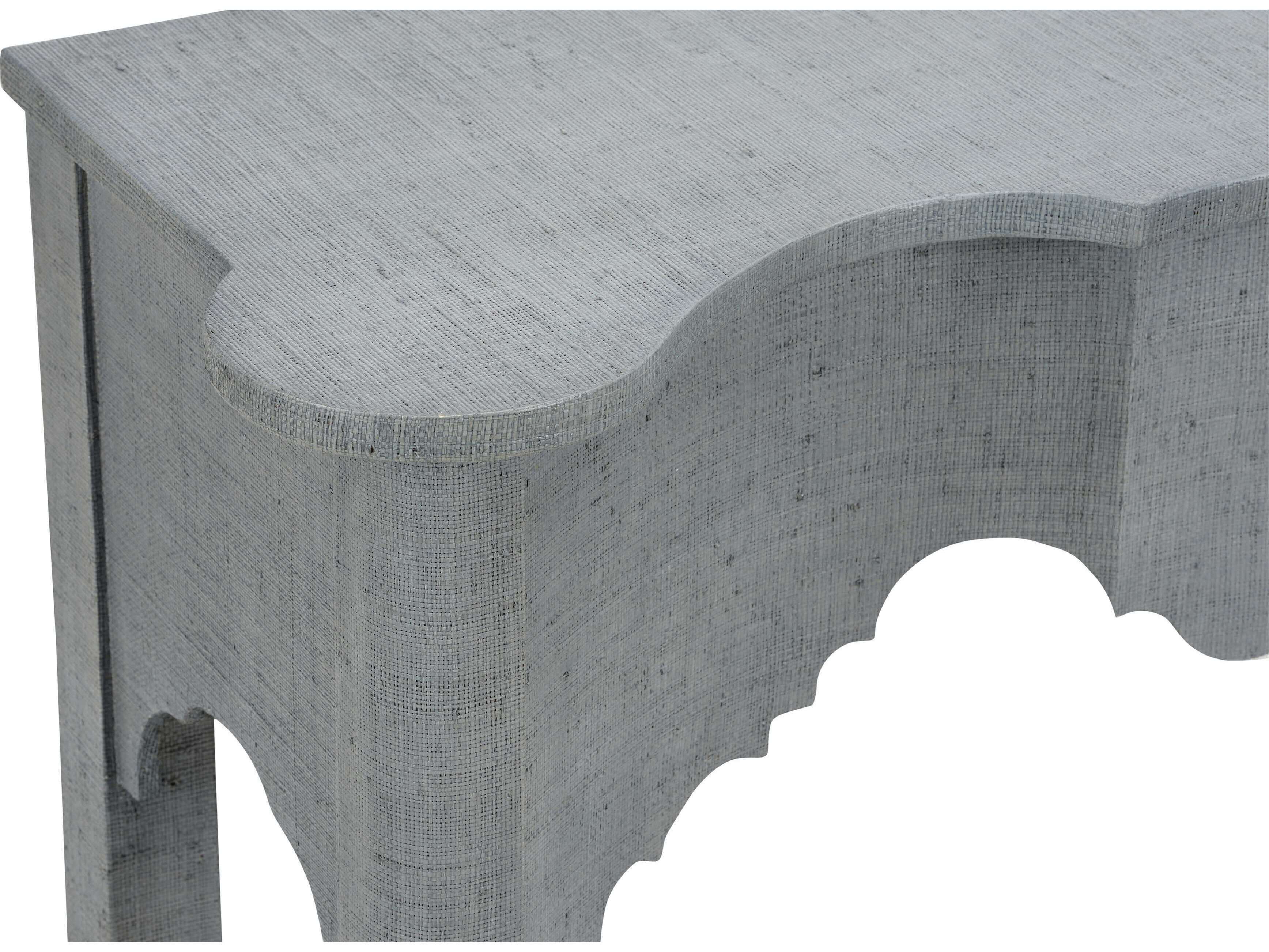 Chelsea House Jamie Merida Rattan Blue Kensington Console Table